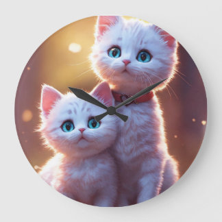 Marshmallow Romantik: A Sweet Symphony of Pastel L Stor Klocka