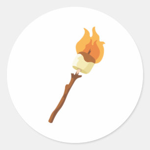 Marshmallow Roth Runt Klistermärke
