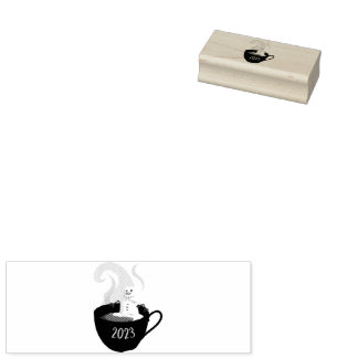 Marshmallow Snögubbe i Hett Kakao Stämpel