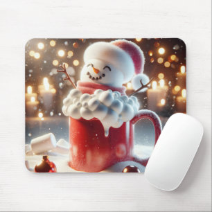 Marshmallow Snögubbe in Hett Chocolate Musmatta