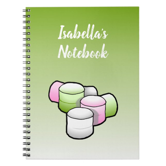 Marshmallow Spiral Photo Notebook Anteckningsbok (Framsidan)
