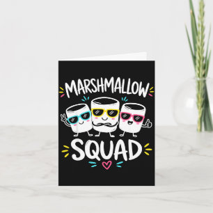 Marshmallow-squad familjelägereld kort