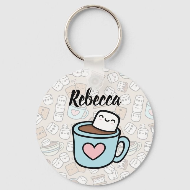 Marshmallow Treats Nyckelring (Framsida)