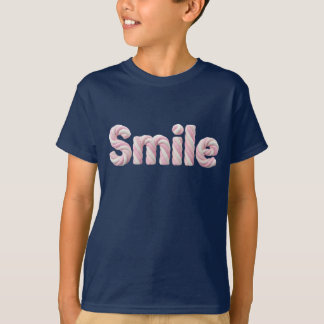Marshmallow Twist Smile Typografi Barn T-Shirt