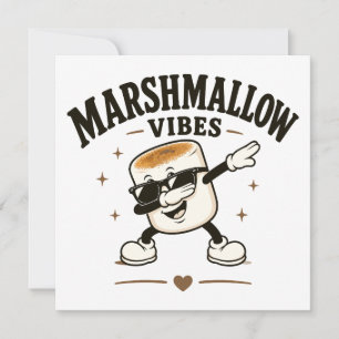 Marshmallow-vibbar Inbjudningar