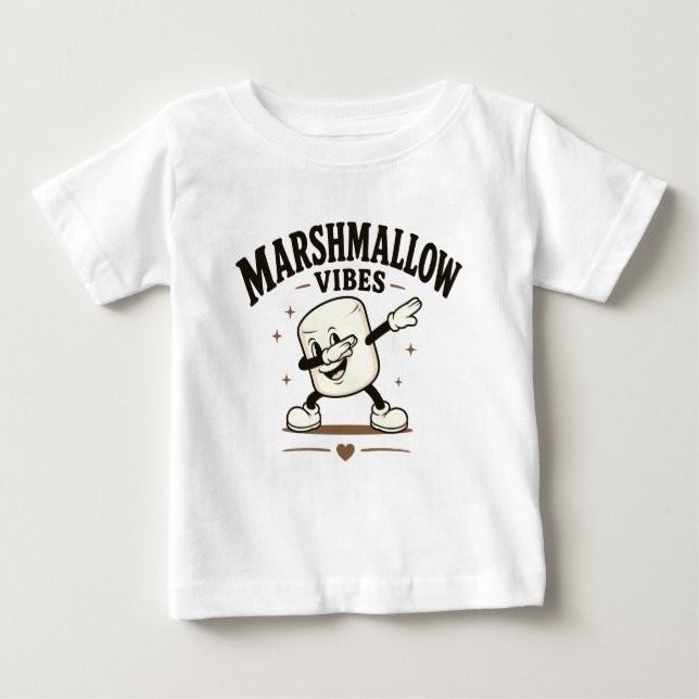 Marshmallow-vibbar T Shirt (Framsida)