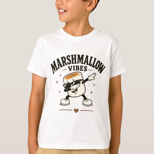 Marshmallow-vibbar T Shirt (Framsida)