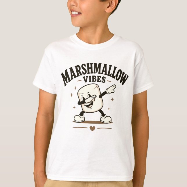 Marshmallow-vibbar T Shirt (Framsida)