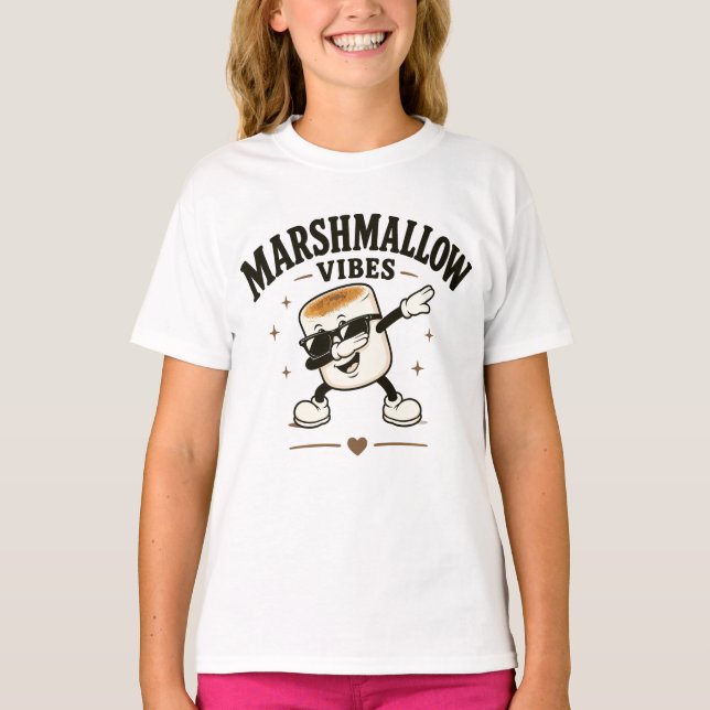 Marshmallow-vibbar T Shirt (Framsida)