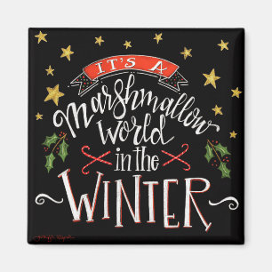 Marshmallow World Roligt Festive Chalkboard Magnet