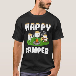 Marshmallows Lycklig Camper T-shirt RV Life Campin