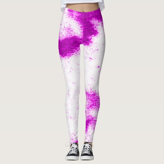 Marshmello Lila Shuffle Remix Dance Leggings (Framsida)