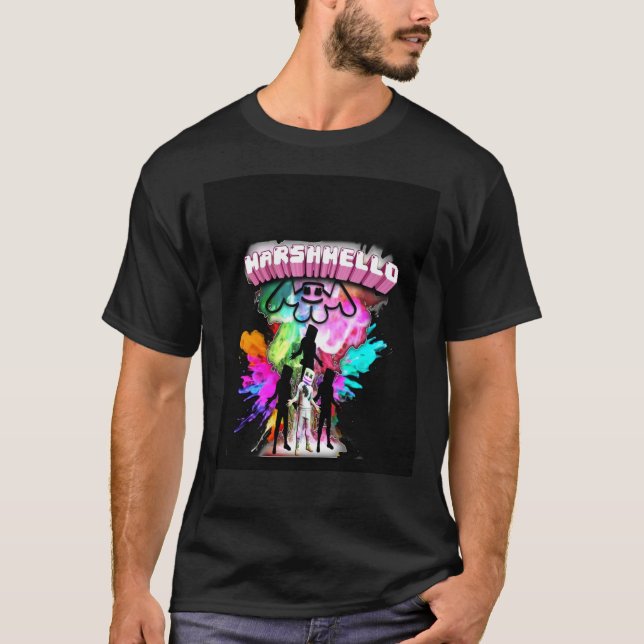 Marshmello Shadow Färg Graphic T Shirt (Framsida)