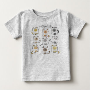 MARSHmeowLOWS Whimsical Ordlek Cat Marshmallow T Shirt