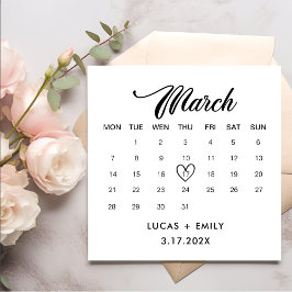 Marskalenderns Mörk Black Bröllop Pappersservett