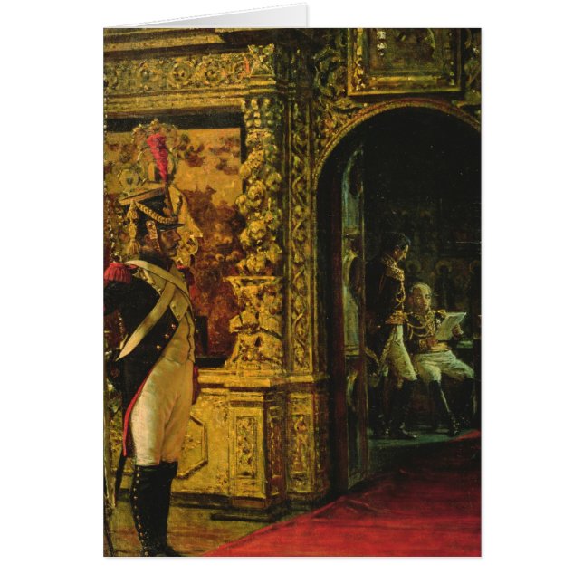 Marskalk Davout i den Chudov kloster Hälsningskort (Framsidan)