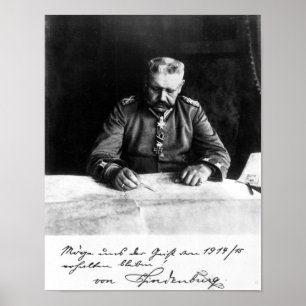 Marskalk Paul von Hindenburg, 1914 Poster