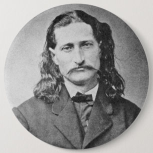Marskalk Wild Bill Hickok gammal västern revolverm Knapp
