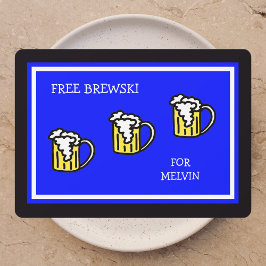 Marskalkar Blue med Brewski Inbjudningar