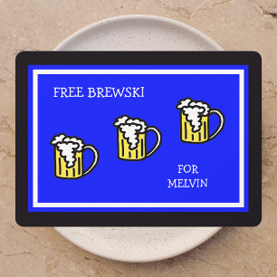 Marskalkar Blue med Brewski Inbjudningar