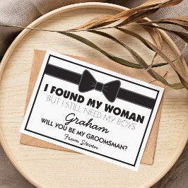 Marskalkar Bröllop Bow Tie Inbjudningar