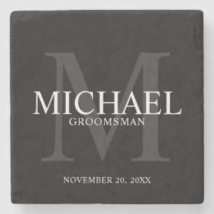 Marskalkar för svart elegant-Personlig Stenunderlägg