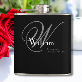 Marskalkar GER Elegant Chic Monogram Namn Classic Fickplunta