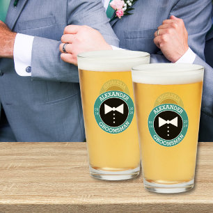Marskalkar Gift Glas av skalbagge med Bröllop