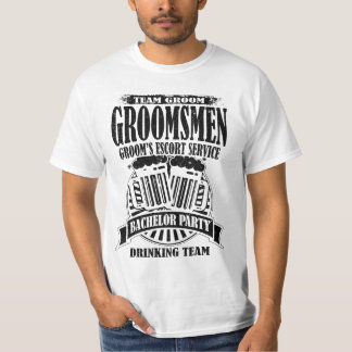 Marskalkar Grooms Escort Service Bachelor Party T-shirt