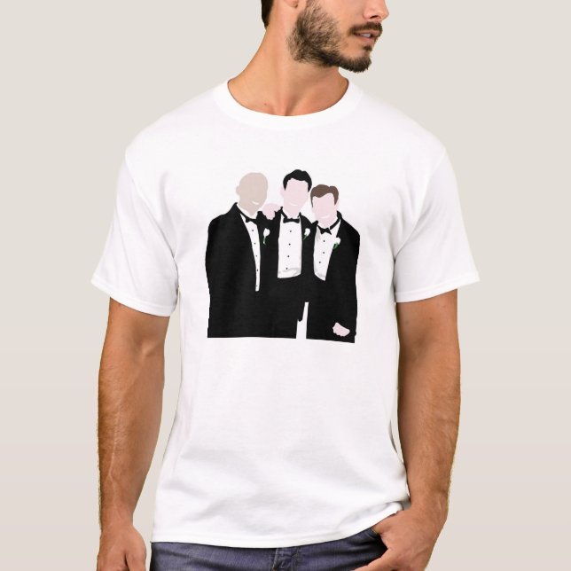 Marskalkar i Black Tie Pose för ett Bild Tröja (Framsida)