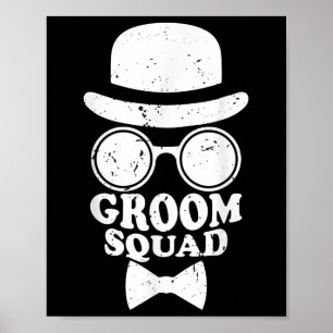 Marskalkarna Bröllop och Bach på Groom Squad Bröll Poster