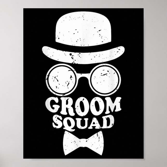 Marskalkarna Bröllop och Bach på Groom Squad Bröll Poster (Framsidan)