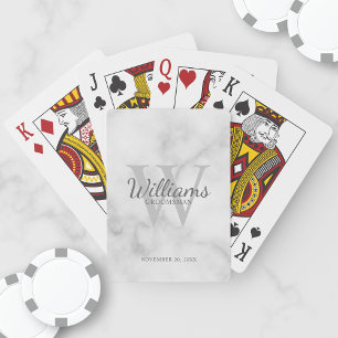 Marskalkarna namn och Monogram för personlig Casinokort