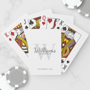 Marskalkarna namn och Monogram för personlig Casinokort