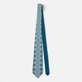 Marskalkarna Teal Blåa blommor Elegant Mönster Blo Slips
