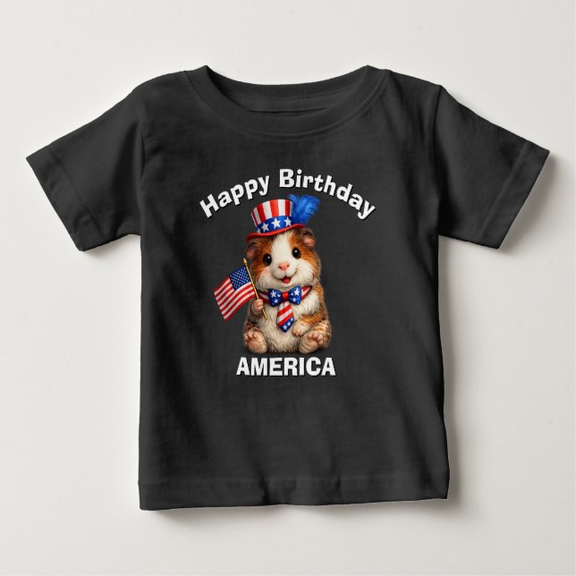 Marsvin (5al) Patriotisk Barn T-Shirt (Framsida)