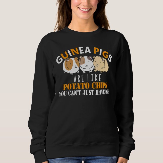 Marsvin Är Som Potatischips Marsvin T Shirt (Framsida)
