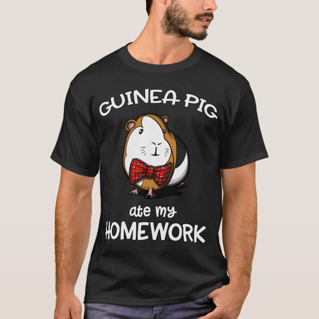 Marsvin åt min läxa t shirt (Framsida)