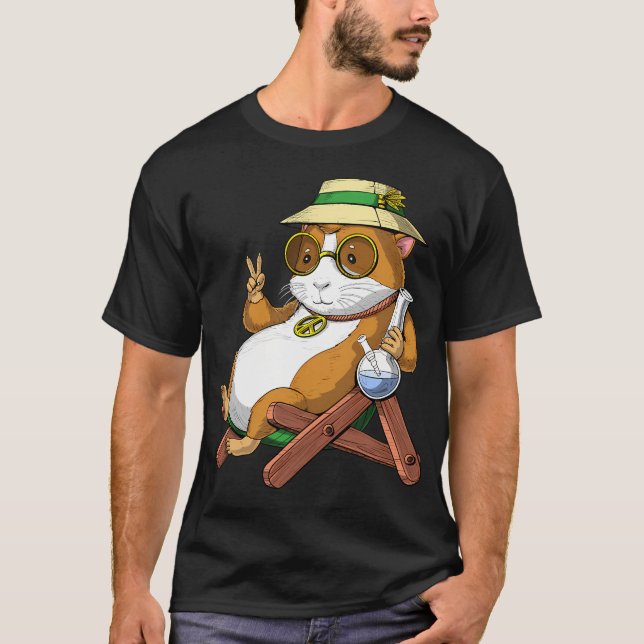 Marsvin Hippie Stoner T Shirt (Framsida)