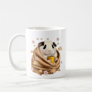 Marsvin i en filt, höst, höst marsvin  kaffemugg
