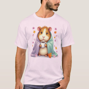 Marsvin i en filt Höst Körsbärsblom gif T Shirt