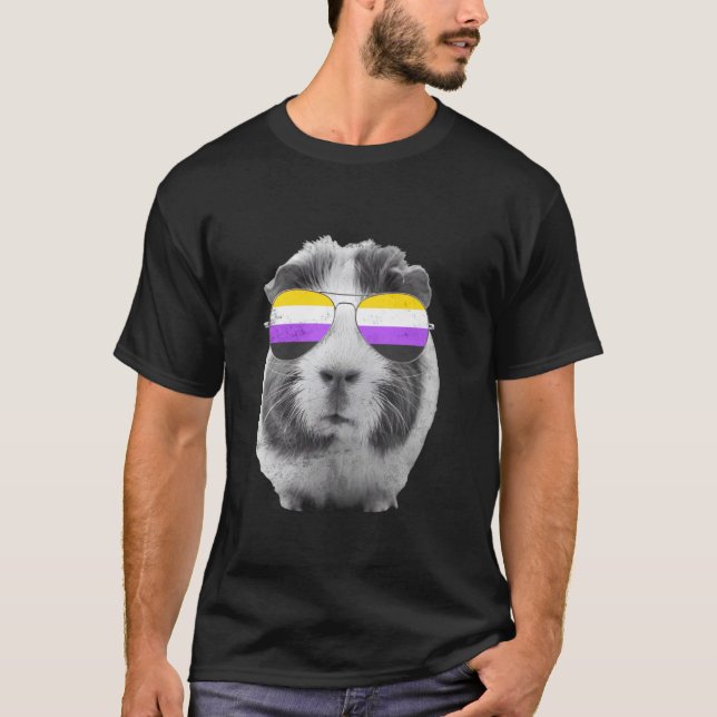 Marsvin Icke-binär Pride-solglasögon T Shirt (Framsida)