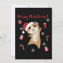 Marsvin jul vintriga djur julkort