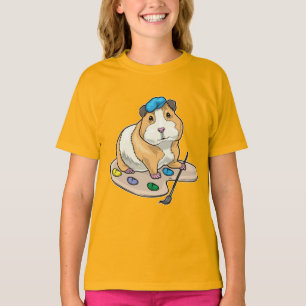 Marsvin Målare Målarpensel Målarfärg T Shirt