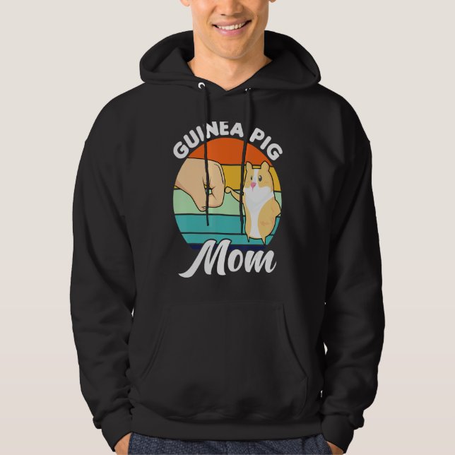 Marsvin mamma sällskapsdjur hoodie (Framsida)