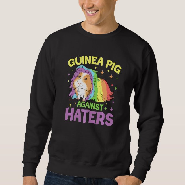 Marsvin Mot Haters Lång Ärmad Tröja (Framsida)