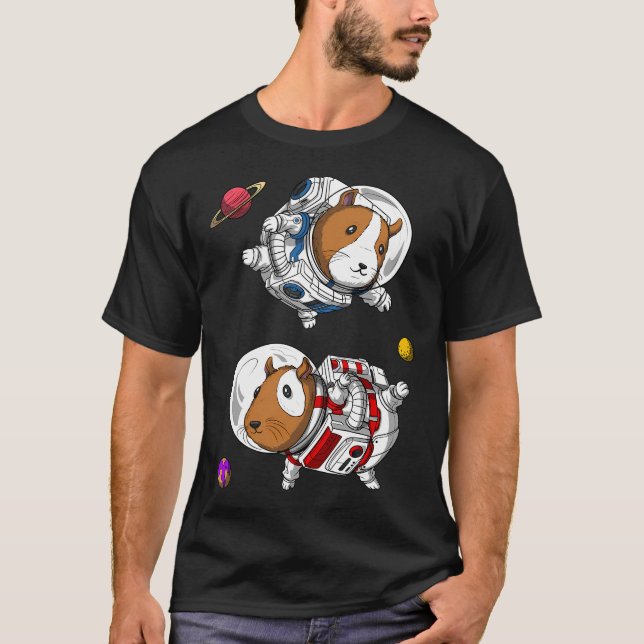 Marsvin Rymdastronauter T Shirt (Framsida)
