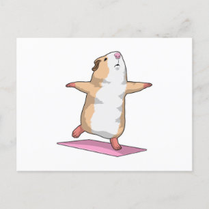 Marsvin Yoga Meditation Fitness Vykort