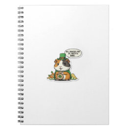 Marsvinet Snackstöld St.Patrick's Day Anteckningsbok