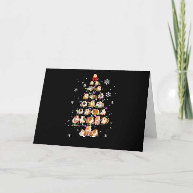 Marsvinpresent | God Jul Marsvin Kort (Framsida)